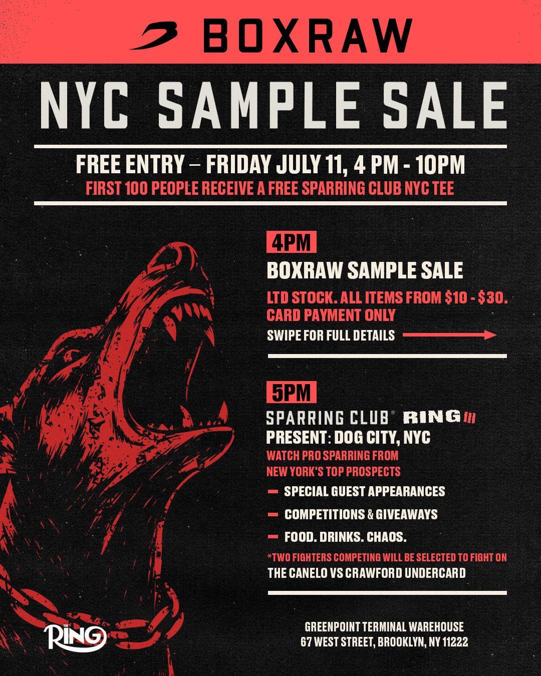 Earn A Spot on Canelo vs. Crawford as Ring Magazine and Boxraw Partner For Event in Brooklyn