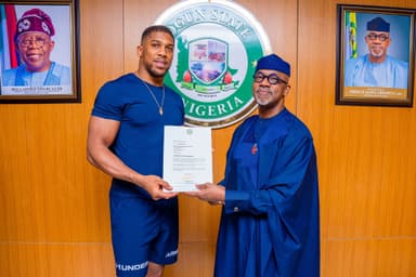 Efe Ajagba Says London-Born Anthony Joshua Is 'Not A Real Nigerian'