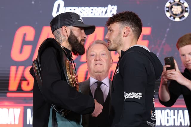 Photos: Anthony Cacace, Leigh Wood - Face To Face at Final Presser