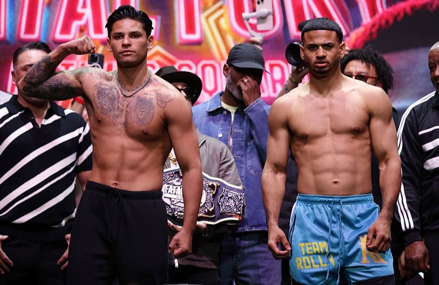 Ryan Garcia Weighs Career-High 146.8 Pounds For Times Square Fight With  'Rolly' Romero