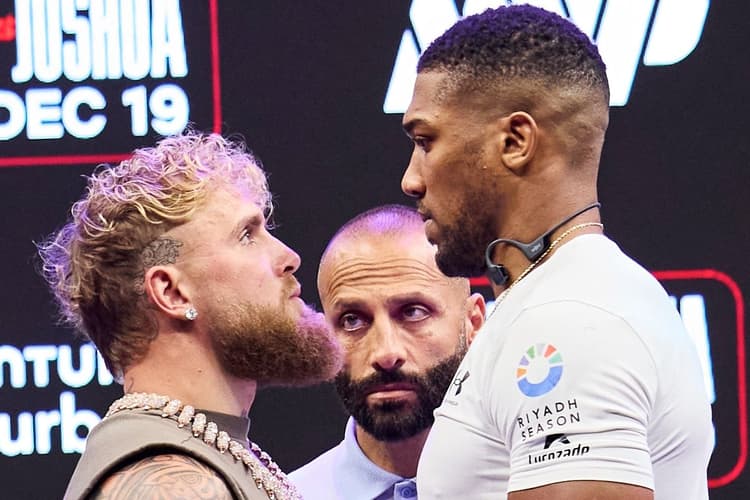 Photos: Anthony Joshua, Jake Paul - Face To Face at Kickoff Presser