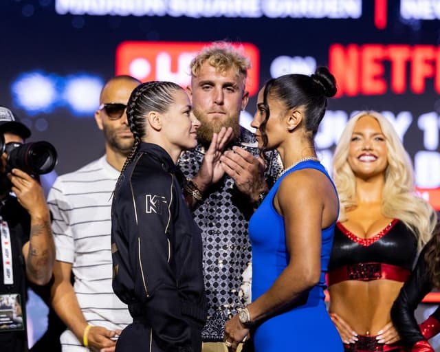 Photos: Katie Taylor, Amanda Serrano - Face To Face at Trilogy Final Presser