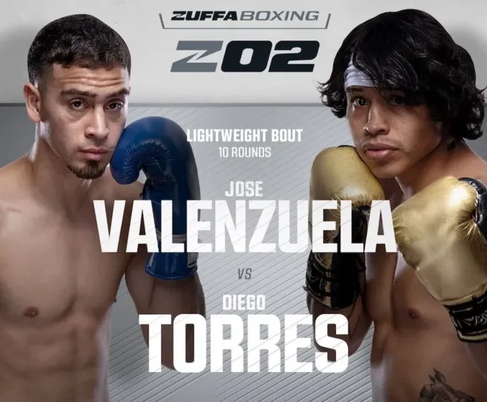 Jose Valenzuela–Diego Torres confirmés comme combat principal de Zuffa Boxing le 1er février