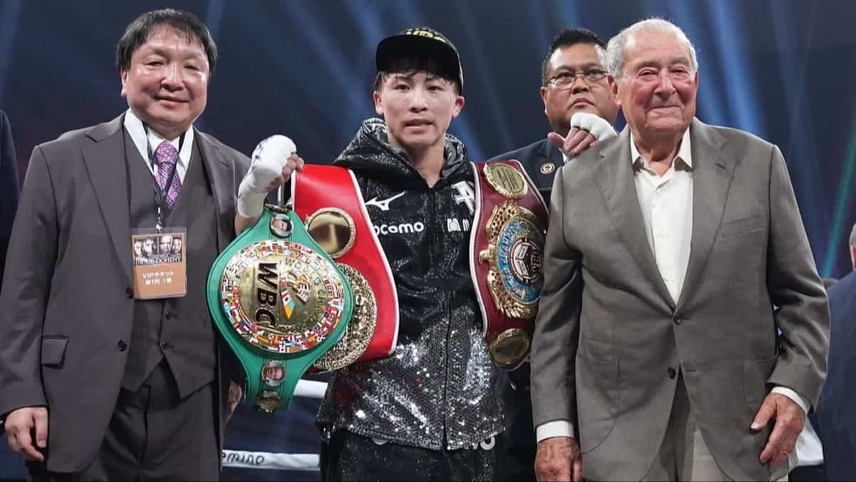 Top Rank chiefs Arum, duBoef question Inoue's featherweight credentials