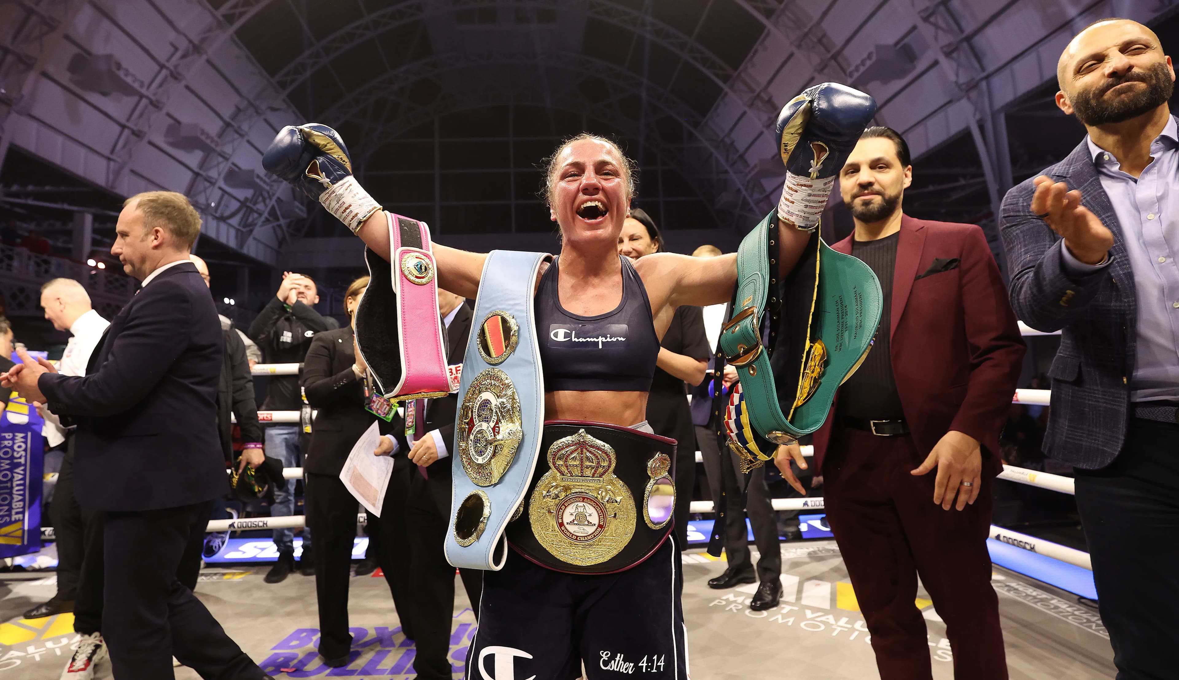 Sensational Scotney becomes youngest undisputed champion in British history