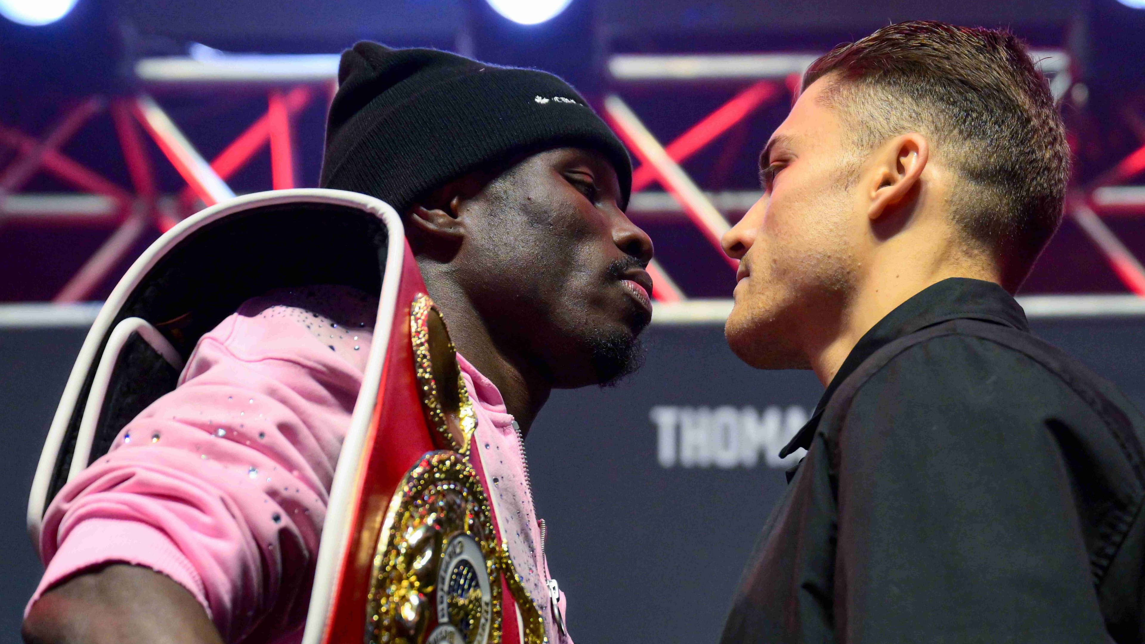 Irritated Hitchins dares Duarte to fight him at welterweight