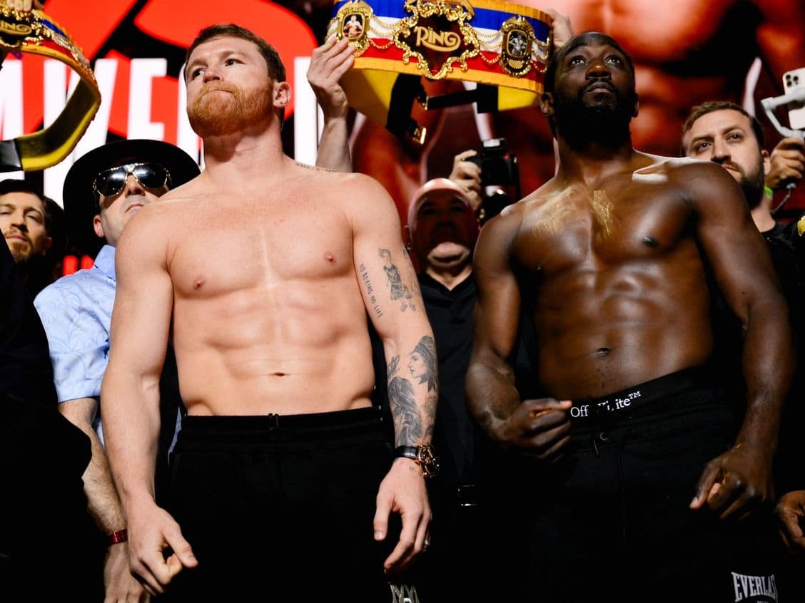Canelo Alvarez, Terence Crawford Weigh In At 167½ Pounds For Netflix Showdown
